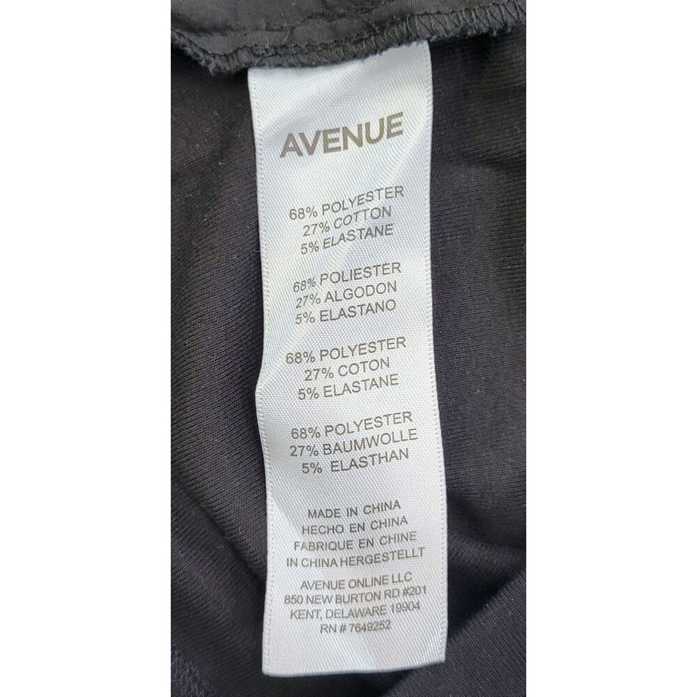G) Avenue Woman Black 3/4 Sleeve Button Down Shirt 22/24 - Picture 11 of 11